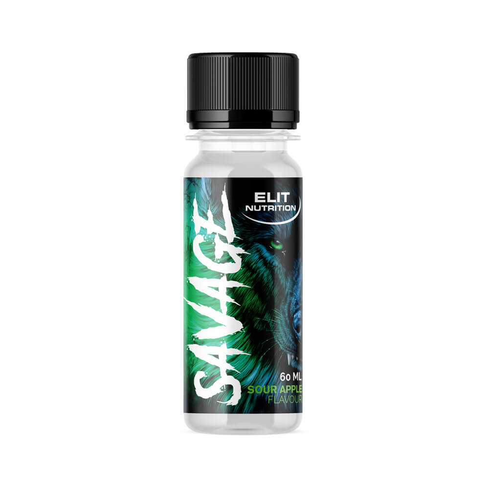 Elit Nutrition Savage PWO Shot, 60 ml (Sour Apple)