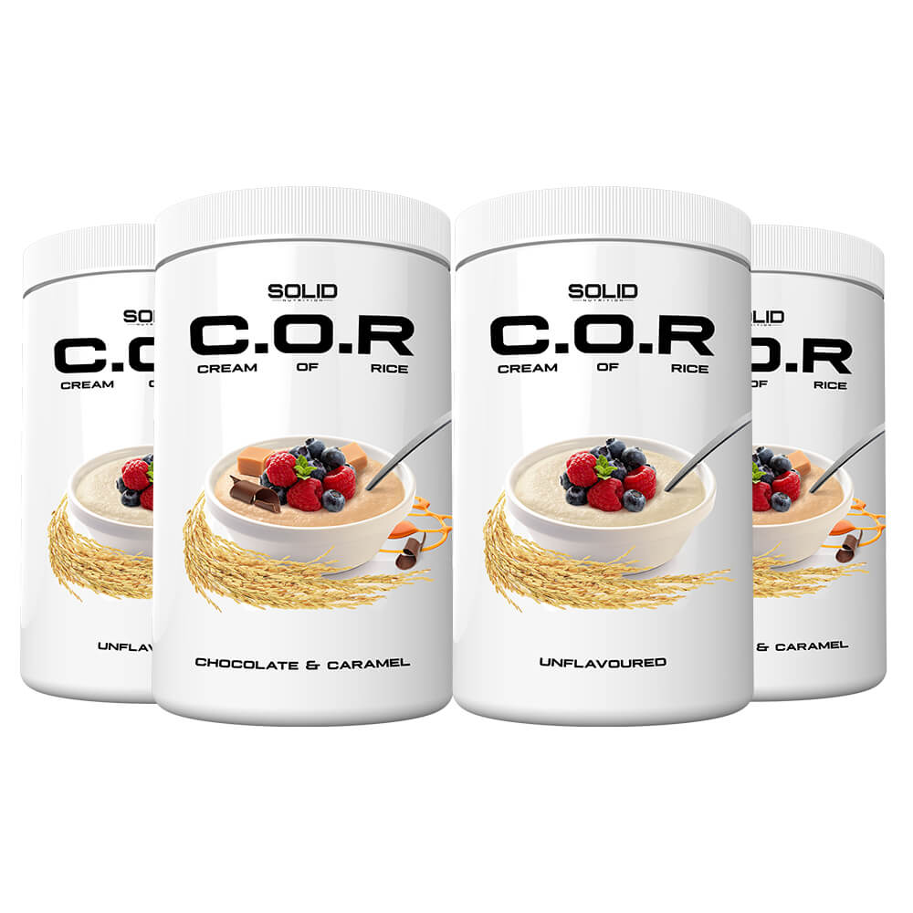 4 x SOLID Nutrition Cream Of Rice, 1 kg