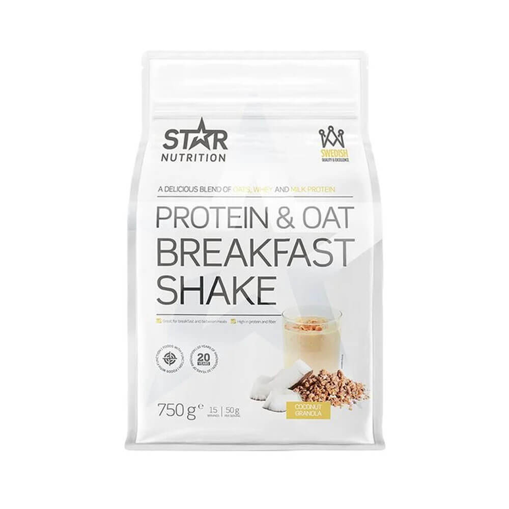 Star Nutrition Protein &amp; Oat Breakfast Shake, 750 g (Coconut Grano