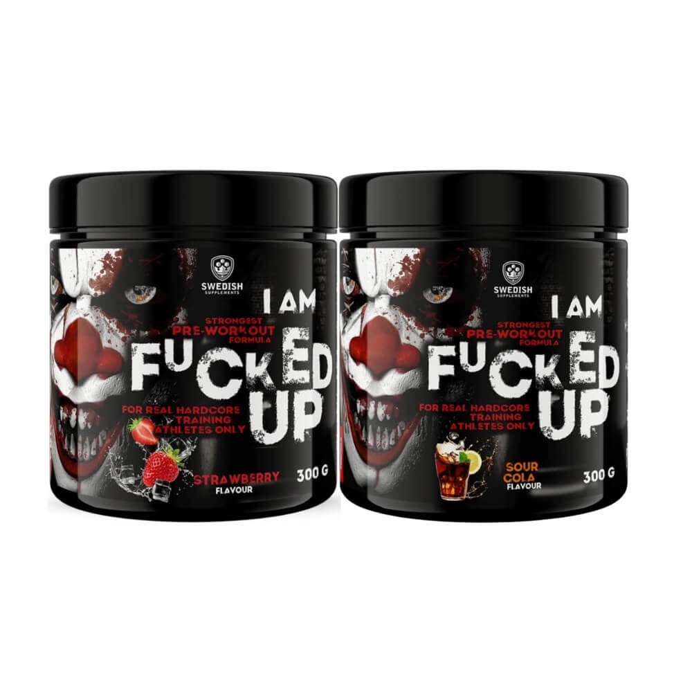 2 x Swedish Supplements Fucked Up Joker Edition, 300 g ryhmässä Ravintolisät & Elintarvikkeet / Suorituskyvyn parantajat / Pre-Workout / PWO @ Tillskottsbolaget (2XFUCKEDUP)