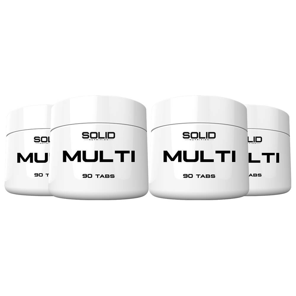 4 x SOLID Nutrition MULTI, 90 tabs ryhmässä Ravintolisät & Elintarvikkeet / Vitamiinit / Multivitamiini @ Tillskottsbolaget (4SOLIDMULTI)