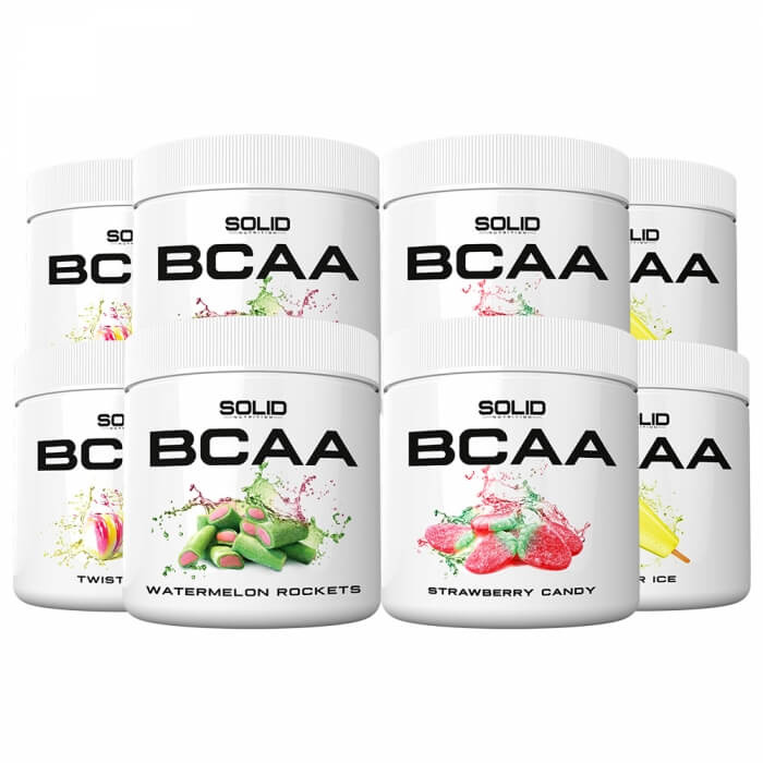 8 x SOLID Nutrition BCAA, 300 g ryhmässä Ravintolisät & Elintarvikkeet / Aminohapot / BCAA @ Tillskottsbolaget (8SOLIDBCAA)