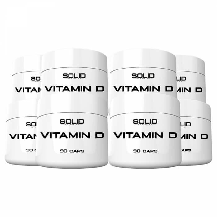 8 x SOLID Nutrition Vitamin D, 90 caps ryhmässä Ravintolisät & Elintarvikkeet / Terveystuotteet / Immuunijärjestelmä @ Tillskottsbolaget (8SOLIDVITAMIND)