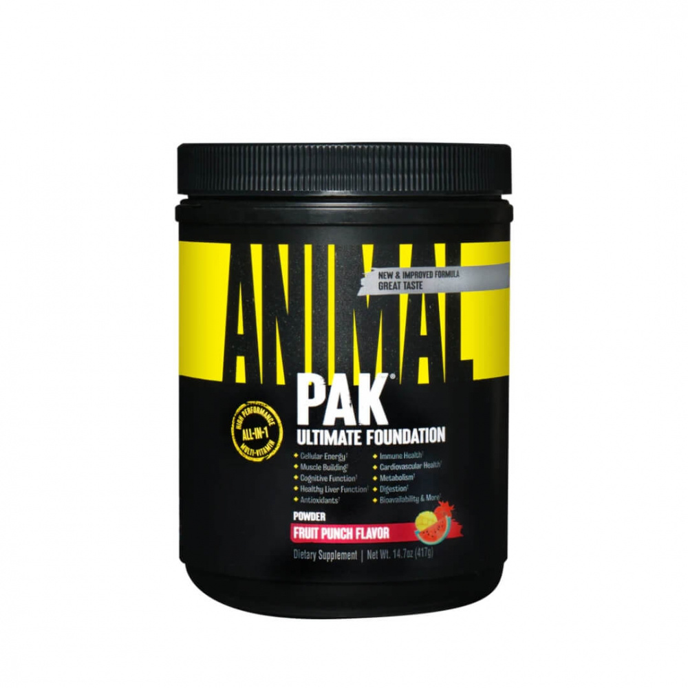 Universal Nutrition Animal Pak Powder, 44 scoops ryhmässä Ravintolisät & Elintarvikkeet / Vitamiinit / Multivitamiini @ Tillskottsbolaget (ANIMAL9543)