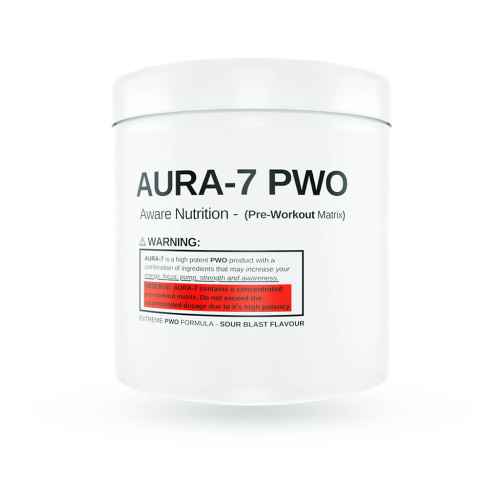 Aware Nutrition Aura-7 PWO, 400 g ryhmässä Ravintolisät & Elintarvikkeet / Suorituskyvyn parantajat / Pre-Workout / PWO @ Tillskottsbolaget (AWARE7599)