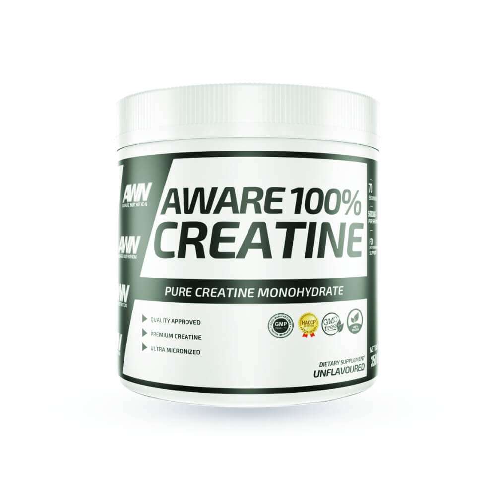 Aware Nutrition 100% Creatine, 350 g ryhmässä Ravintolisät & Elintarvikkeet / Kreatiini / Kreatiinimonohydraatti @ Tillskottsbolaget (AWARE8566)