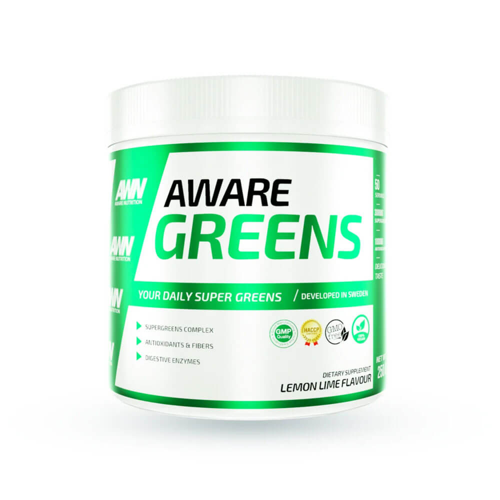 Aware Nutrition Greens, 250 g ryhmässä Ravintolisät & Elintarvikkeet / Terveystuotteet / Superruoat @ Tillskottsbolaget (AWARE8694)