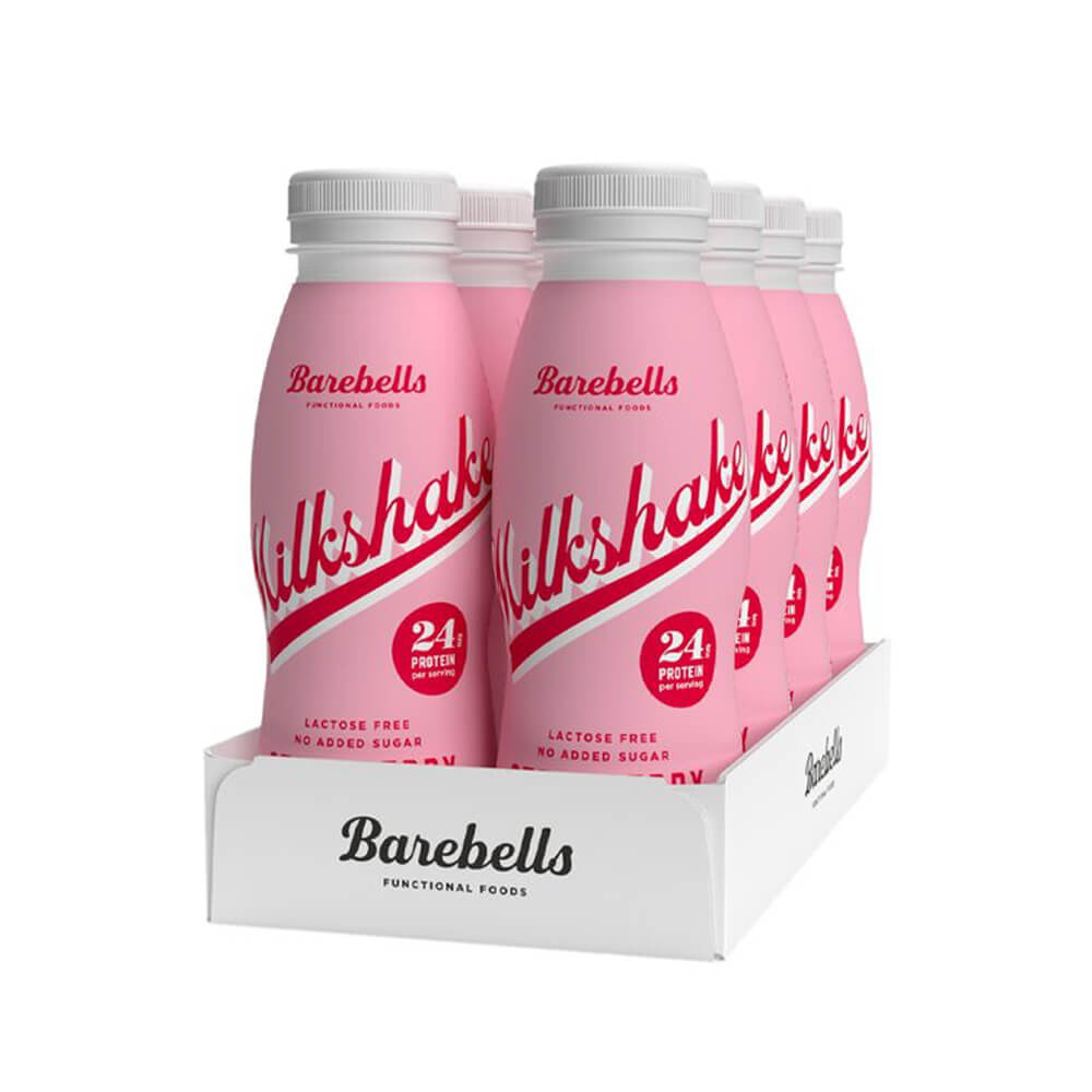 8 x Barebells Milkshake, 330 ml (Strawberry) ryhmässä Juomat / Proteiinijouma @ Tillskottsbolaget (BAREBELLS6842)