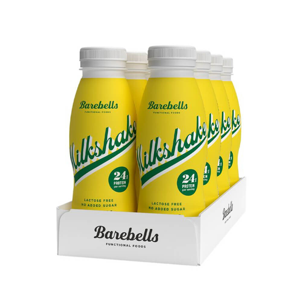 8 x Barebells Milkshake, 330 ml (Banana) ryhmässä Juomat / Proteiinijouma @ Tillskottsbolaget (BAREBELLS8593)