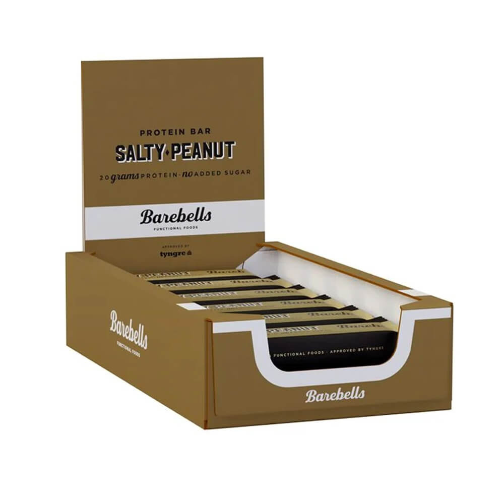 12 x Barebells Proteinbars, 55 g (Salty Peanut) ryhmässä Patukat / Proteiinipatukat @ Tillskottsbolaget (BAREBELLS8594)