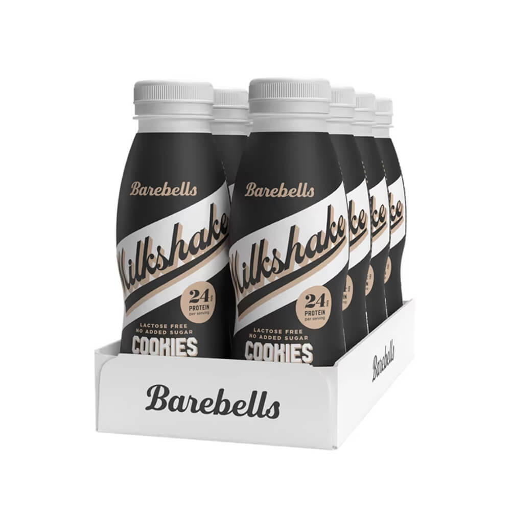 8 x Barebells Milkshake, 330 ml (Cookies & Cream) ryhmässä Teematuotteet / Gluteenittomat Ravintolisät @ Tillskottsbolaget (BAREBELLS8956)