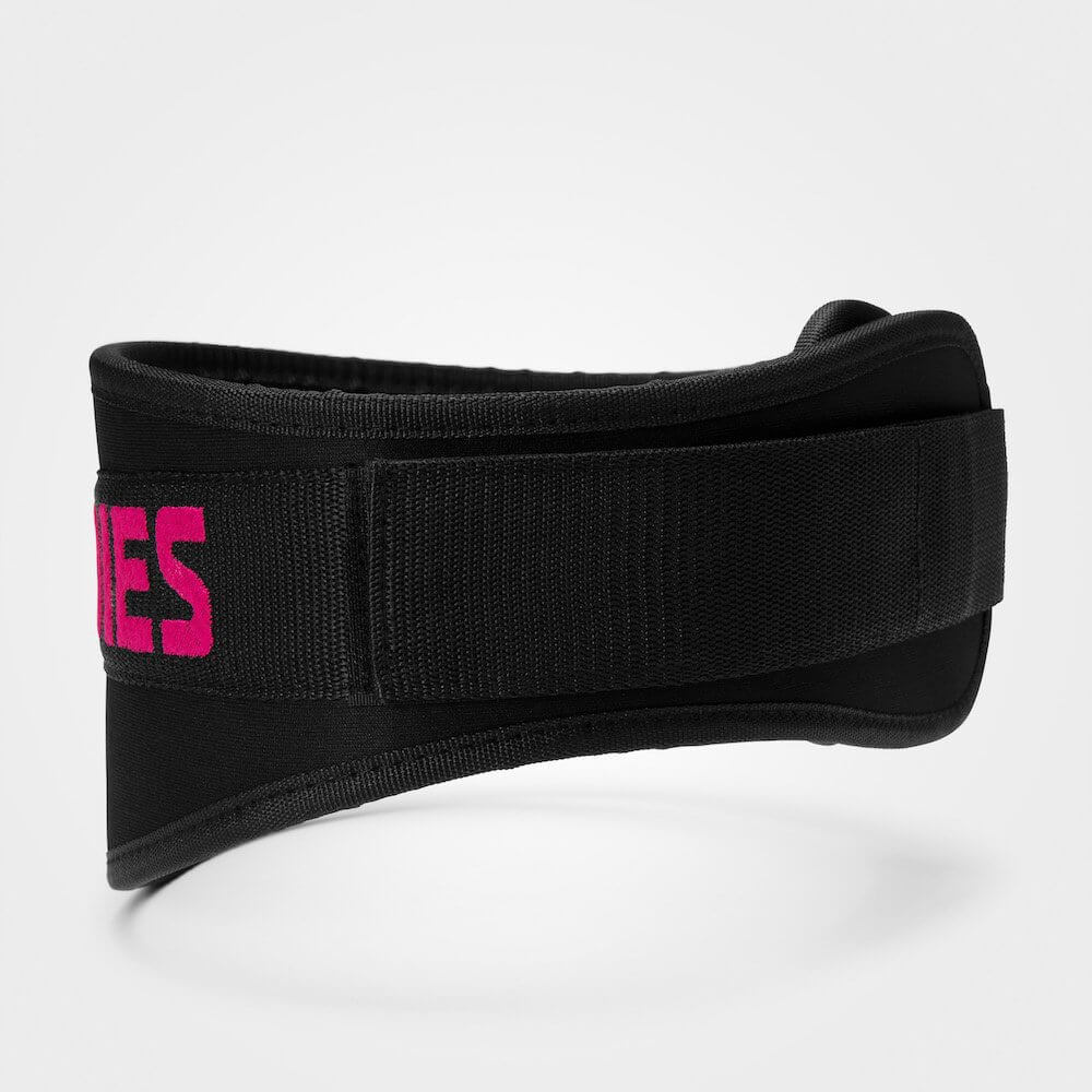 Better Bodies Women´s Gym Belt, black/pink ryhmässä Treenivälineet / Voimannostovyö @ Tillskottsbolaget (BB5632)