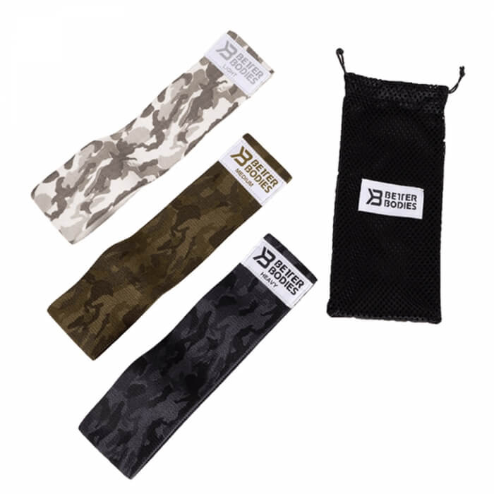 Better Bodies Glute Force 3-pack, Camo combo ryhmässä Treenivälineet / Harjoitusvälineet @ Tillskottsbolaget (BB657375)