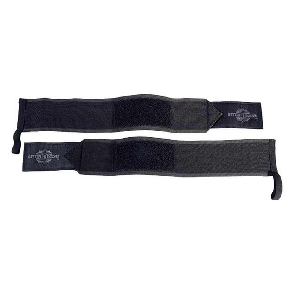 Better Bodies Heavy BB Wrist Wraps 18 inch, black ryhmässä Treenivälineet / Rannetukisiteet @ Tillskottsbolaget (BB76835)