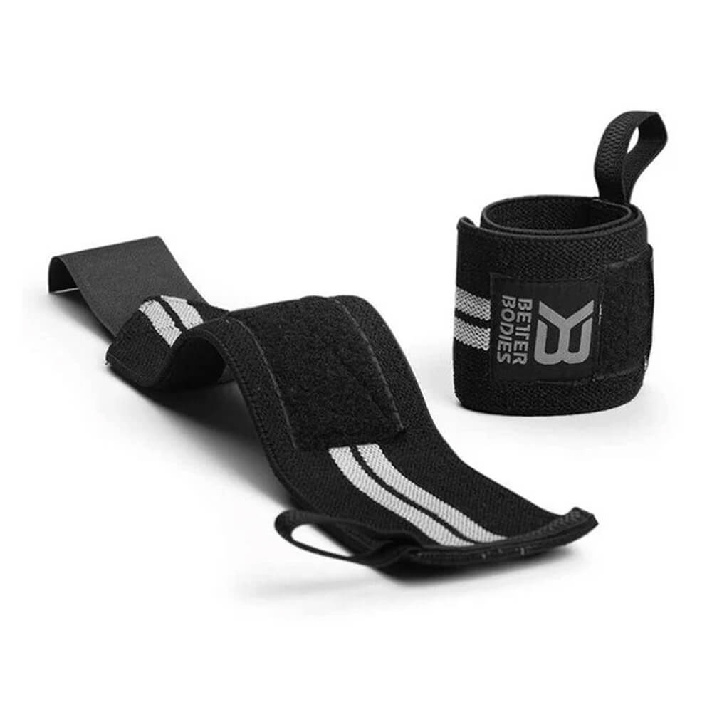 Better Bodies Elastic Wrist Wraps, black ryhmässä ALE! @ Tillskottsbolaget (BB8392)