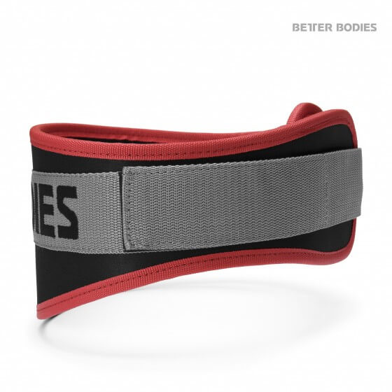 Better Bodies Basic Gym Belt, red ryhmässä Treenivälineet / Voimannostovyö @ Tillskottsbolaget (BBASIC001)