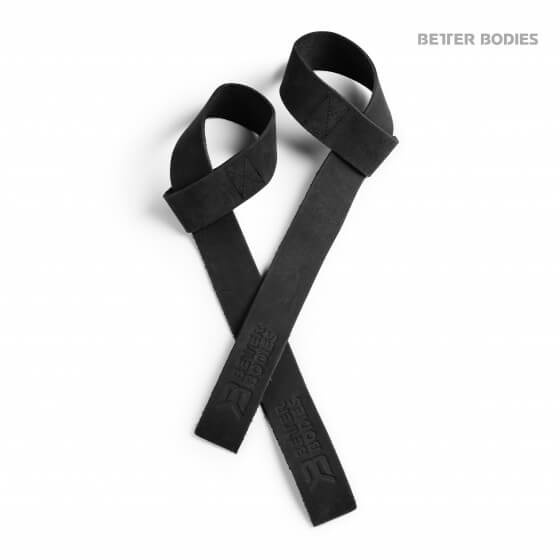 Better Bodies Leather Lifting Straps, black ryhmässä Treenivälineet @ Tillskottsbolaget (BBLEATHER002)