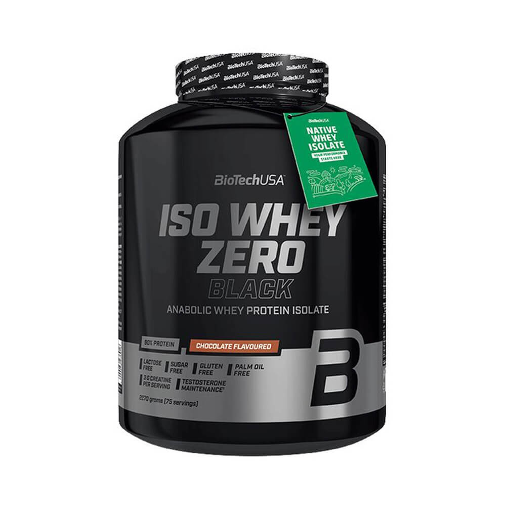 BioTechUSA Iso Whey Zero BLACK, 2270 g ryhmässä Ravintolisät & Elintarvikkeet / Proteiinijauhe / Isolaattiproteiini @ Tillskottsbolaget (BIOTECH854)