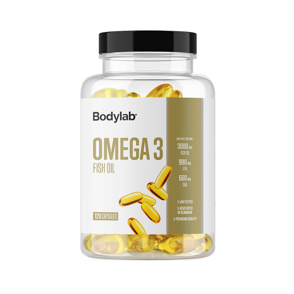 Bodylab Omega 3, 120 caps ryhmässä Ravintolisät & Elintarvikkeet / Omega-3 & Rasvahapot / Omega-3 @ Tillskottsbolaget (BODYLAB893)