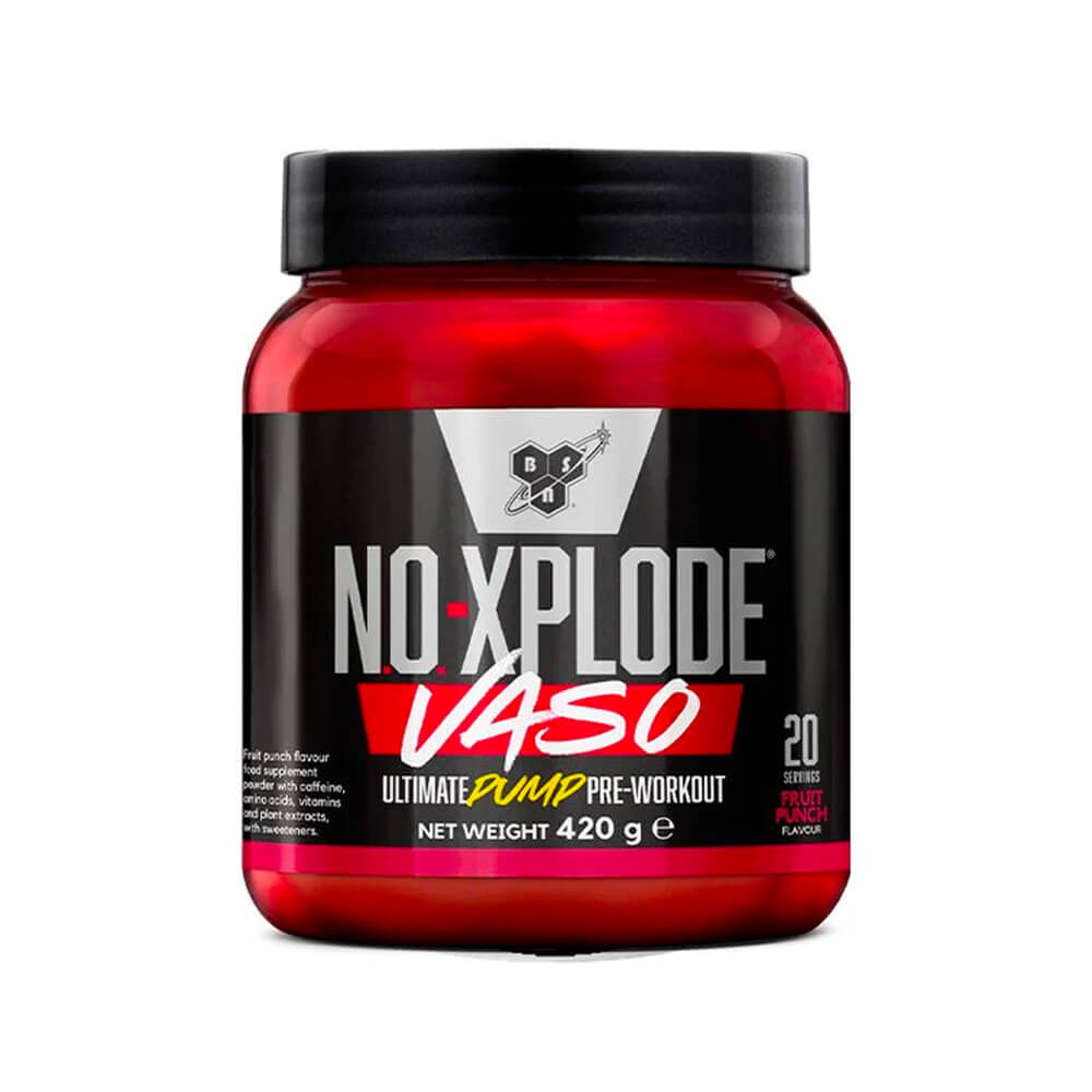 BSN N.O.-Xplode Vaso PWO, 420 g ryhmässä Ravintolisät & Elintarvikkeet / Suorituskyvyn parantajat / Pre-Workout / PWO @ Tillskottsbolaget (BSN785367)