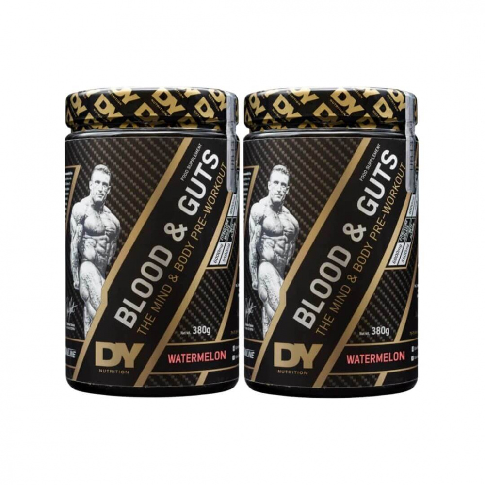 2 x DY Nutrition Blood & Guts, 380 g ryhmässä Ravintolisät & Elintarvikkeet / Suorituskyvyn parantajat / Pre-Workout / PWO @ Tillskottsbolaget (DY768555)