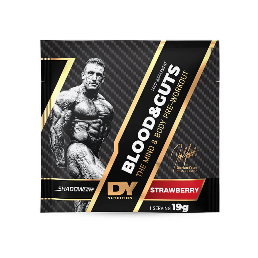 DY Nutrition Blood & Guts Sachet, 19 g ryhmässä Ravintolisät & Elintarvikkeet / Suorituskyvyn parantajat / Pre-Workout / PWO @ Tillskottsbolaget (DY879534)