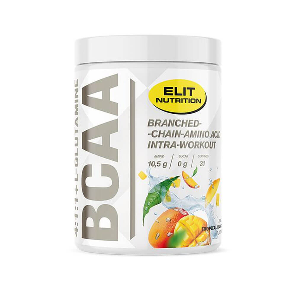 Elit Nutrition BCAA 4:1:1 + L-glutamine, 400 g ryhmässä Ravintolisät & Elintarvikkeet / Aminohapot / BCAA @ Tillskottsbolaget (ELIT754)