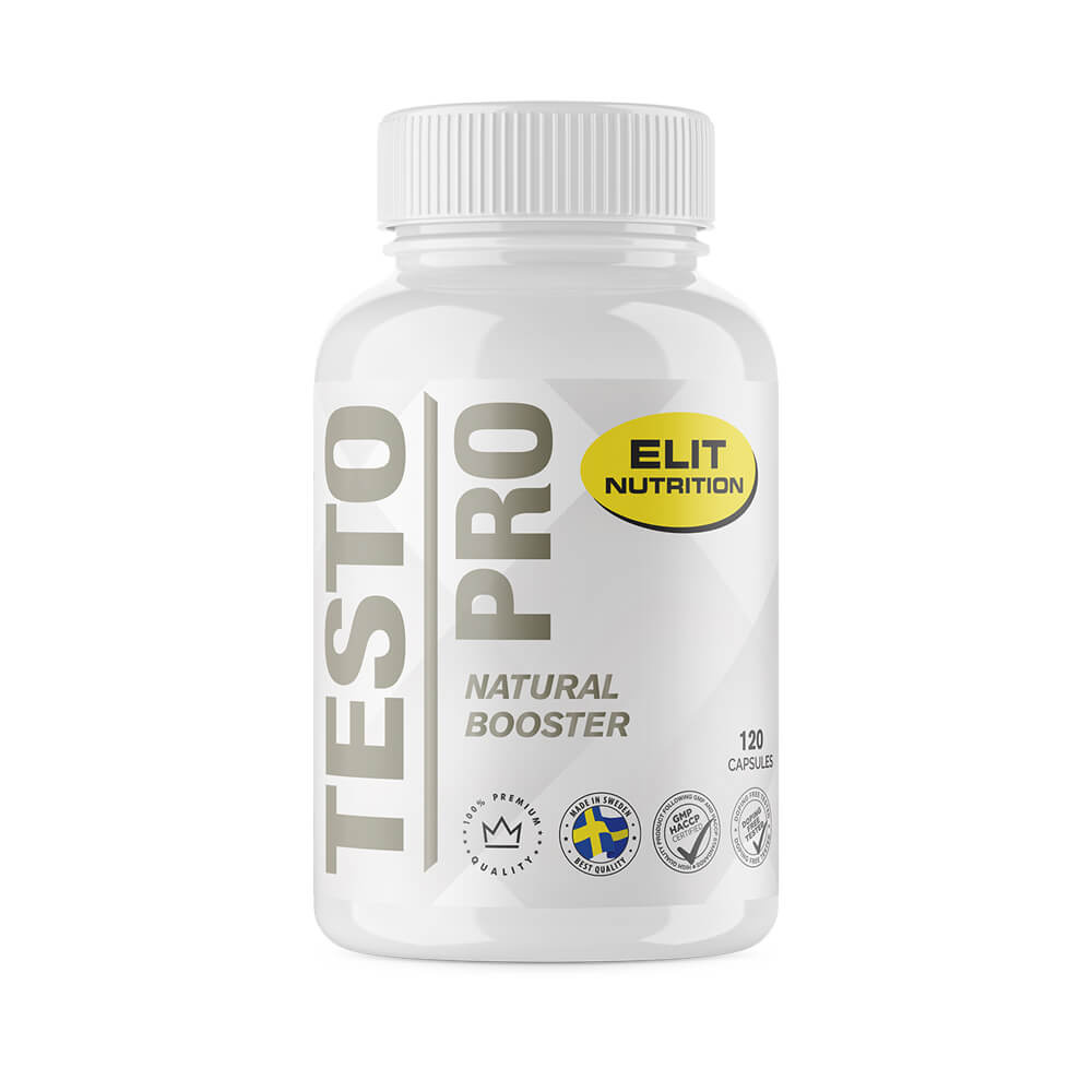 Elit Nutrition Testo Pro, 120 caps ryhmässä Ravintolisät & Elintarvikkeet / Lihaskasvu / Testobooster @ Tillskottsbolaget (ELIT75855)