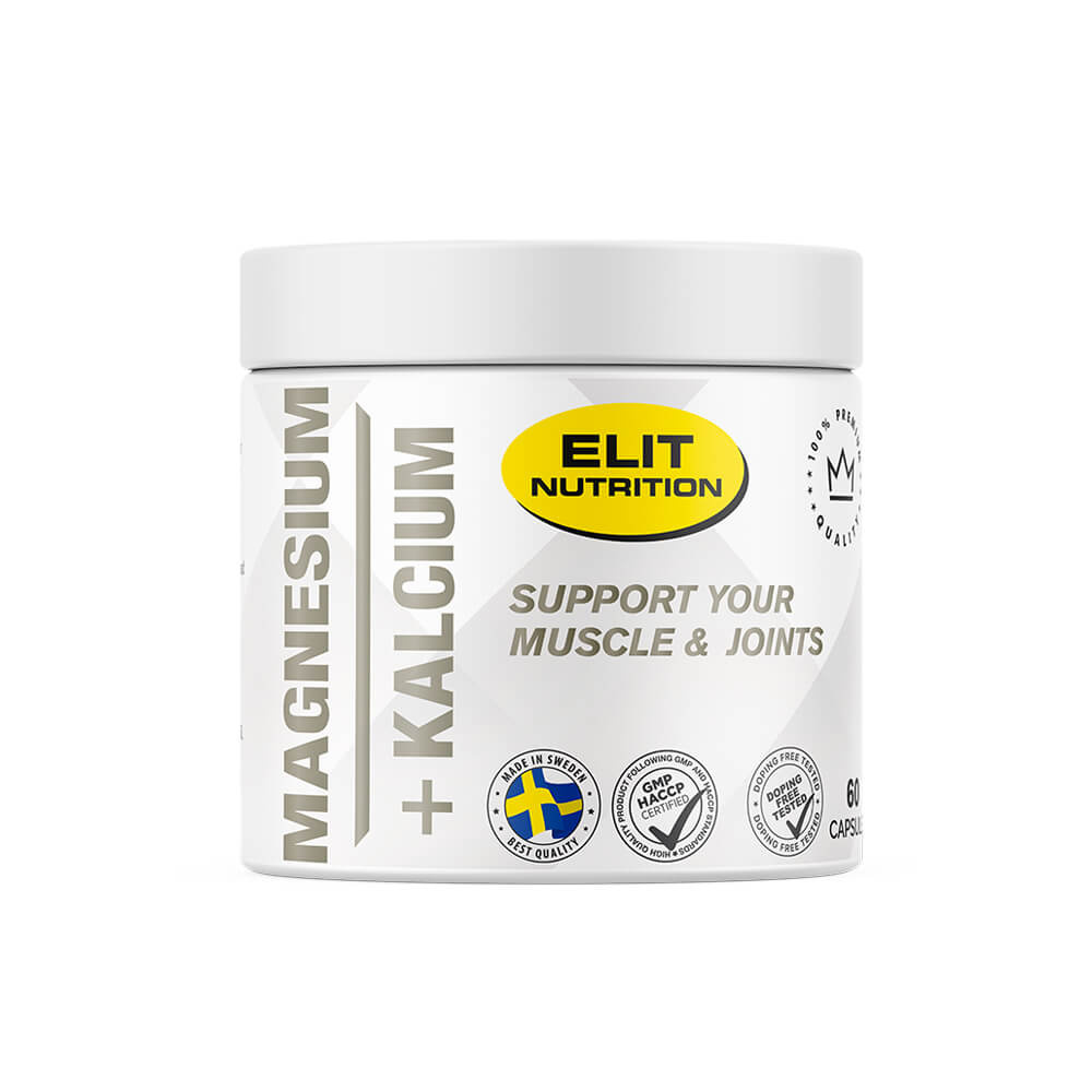 Elit Nutrition Magnesium + Kalcium, 60 caps ryhmässä Ravintolisät & Elintarvikkeet / Kivennäisaineet / Kalsiumi + Magnesiumi @ Tillskottsbolaget (ELIT86942)