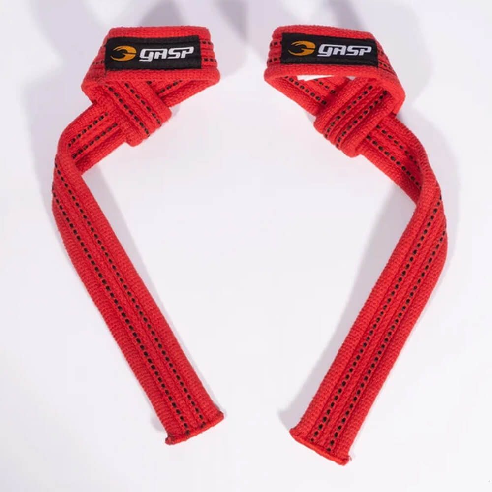 GASP Lifting Straps, red/black ryhmässä Treenivälineet / Vetoremmit & Otteet @ Tillskottsbolaget (GASP6784)