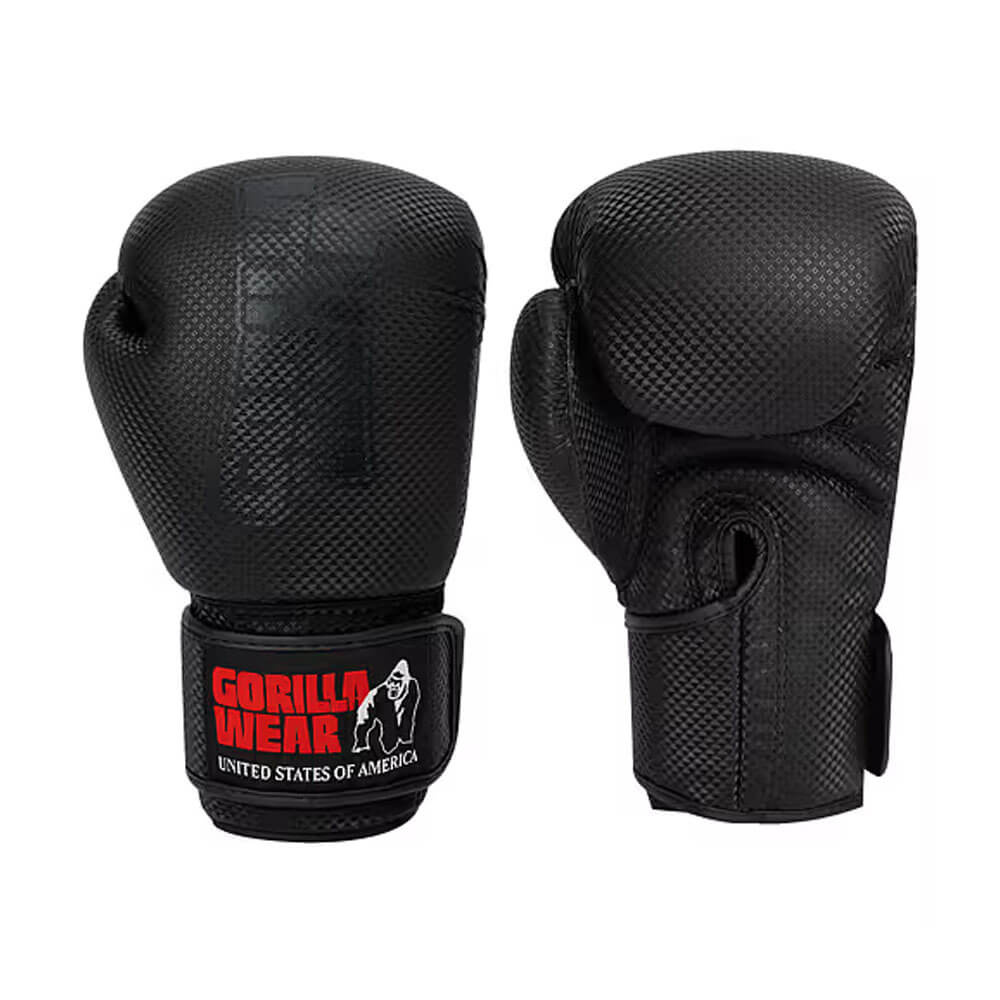 Gorilla Wear Montello Boxing Gloves, black ryhmässä Treenivälineet / Kamppailu-urheiluvälineet @ Tillskottsbolaget (GORILLA6853)