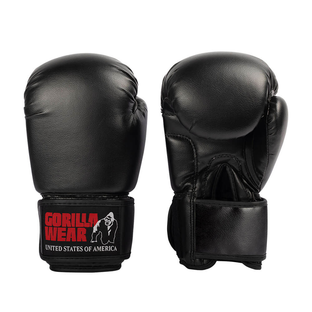 Gorilla Wear Mosby Boxing Gloves, black ryhmässä Treenivälineet / Kamppailu-urheiluvälineet @ Tillskottsbolaget (GORILLA7643)