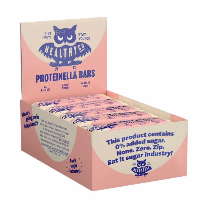 20 x HealthyCo Proteinella Protein Bar, 35 g ryhmässä Patukat / Proteiinipatukat @ Tillskottsbolaget (HEALTHYCO893)