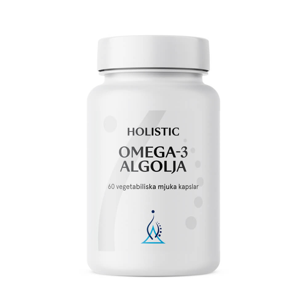 Holistic Omega-3 Algolja, 60 caps ryhmässä Ravintolisät & Elintarvikkeet / Omega-3 & Rasvahapot / Vegaaninen omega-3 @ Tillskottsbolaget (HOLISTIC601)