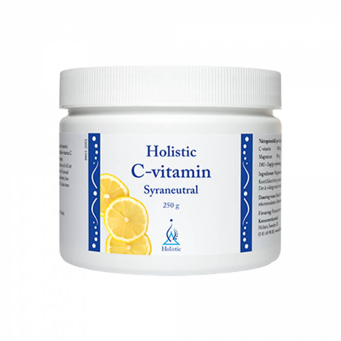 Holistic C-vitamin Syraneutral, 250 g ryhmässä Ravintolisät & Elintarvikkeet / Terveystuotteet / Antioksidantit @ Tillskottsbolaget (HOLISTIC75344)