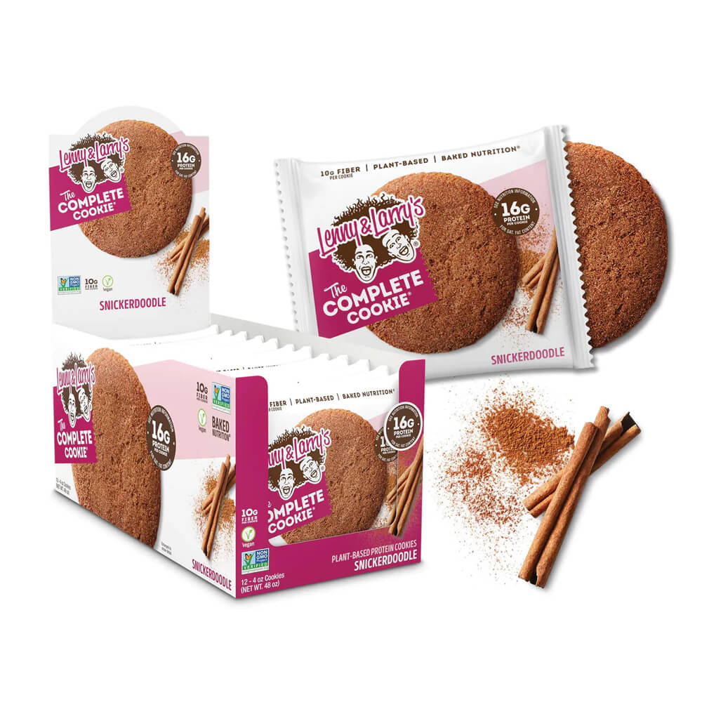 12 x Lenny & Larry´s The Complete Cookie, 113 g (Snickerdoodle) ryhmässä Patukat / Proteiinipatukat @ Tillskottsbolaget (LENNY18492)