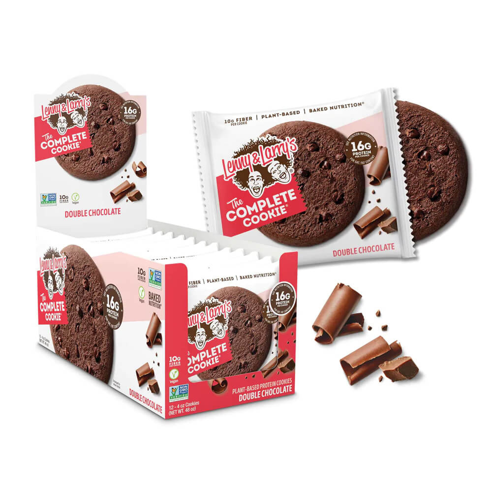 12 x Lenny & Larry´s The Complete Cookie, 113 g (Double Chocolate) ryhmässä Patukat / Proteiinipatukat @ Tillskottsbolaget (LENNY67812)