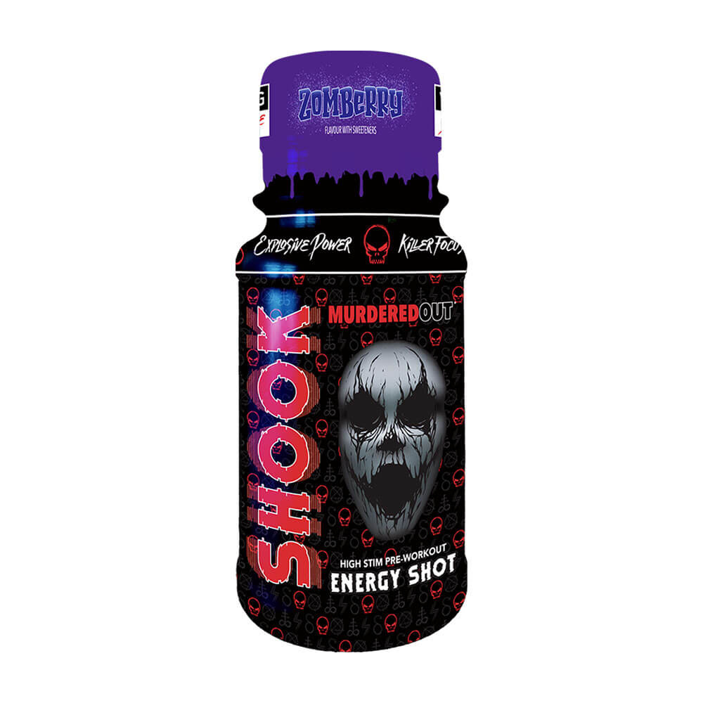 Murdered Out Shook Energy Shot, 60 ml ryhmässä Ravintolisät & Elintarvikkeet / Suorituskyvyn parantajat / Pre-Workout / PWO @ Tillskottsbolaget (MURDEREDOUT65673)