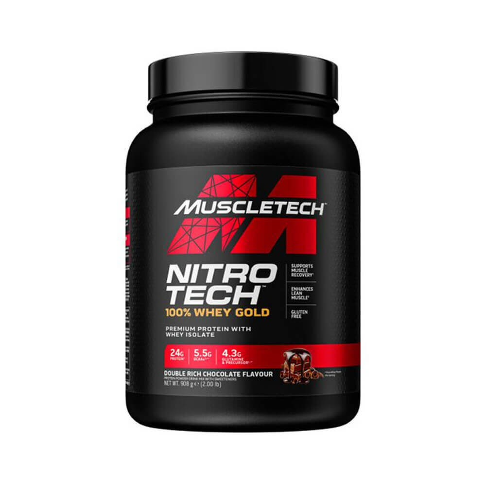 MuscleTech Nitro-Tech Whey Gold Protein, 908 g ryhmässä Ravintolisät & Elintarvikkeet / Proteiinijauhe / Isolaattiproteiini @ Tillskottsbolaget (MUSCLETECH678345)