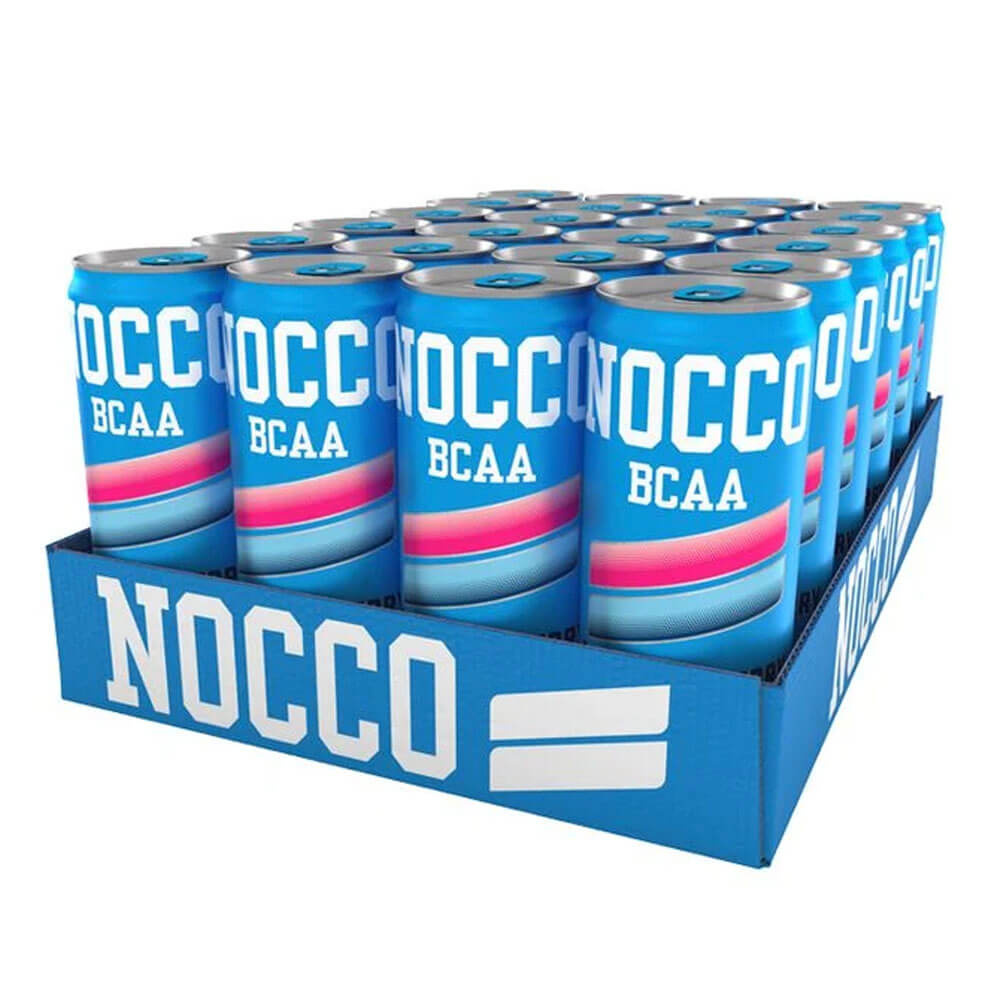 24 x NOCCO BCAA, 330 ml (Blue Raspberry) ryhmässä Teematuotteet / Gluteenittomat Ravintolisät @ Tillskottsbolaget (NOCCO5674)