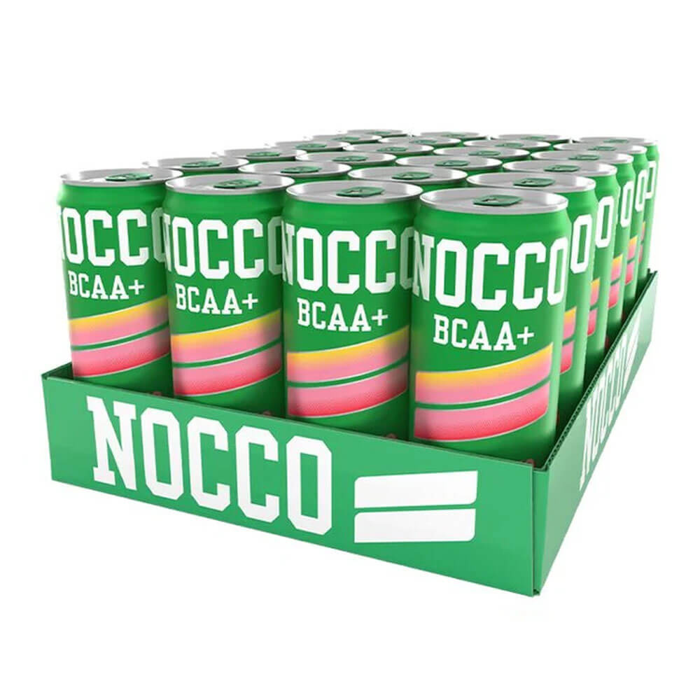 24 x NOCCO BCAA+, 330 ml (Peachango - Koffeinfri) ryhmässä Teematuotteet / Gluteenittomat Ravintolisät @ Tillskottsbolaget (NOCCO6574)