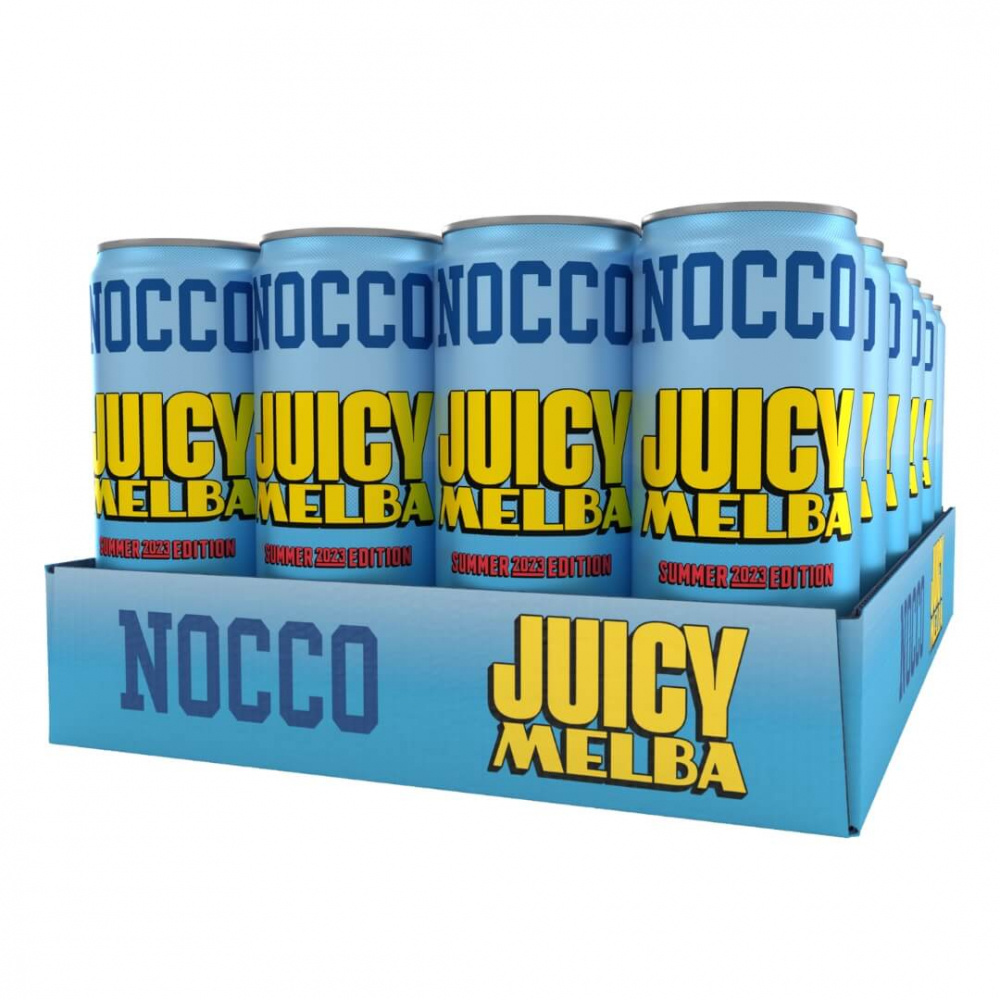 24 x NOCCO BCAA, 330 ml (Juicy Melba) ryhmässä Juomat / Energiajuoma @ Tillskottsbolaget (NOCCO86921)