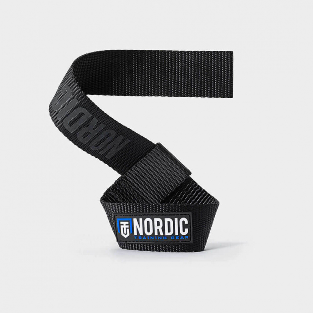 Nordic Training Gear Lifting Straps Nylon, black ryhmässä Treenivälineet / Vetoremmit & Otteet @ Tillskottsbolaget (NTG7532)