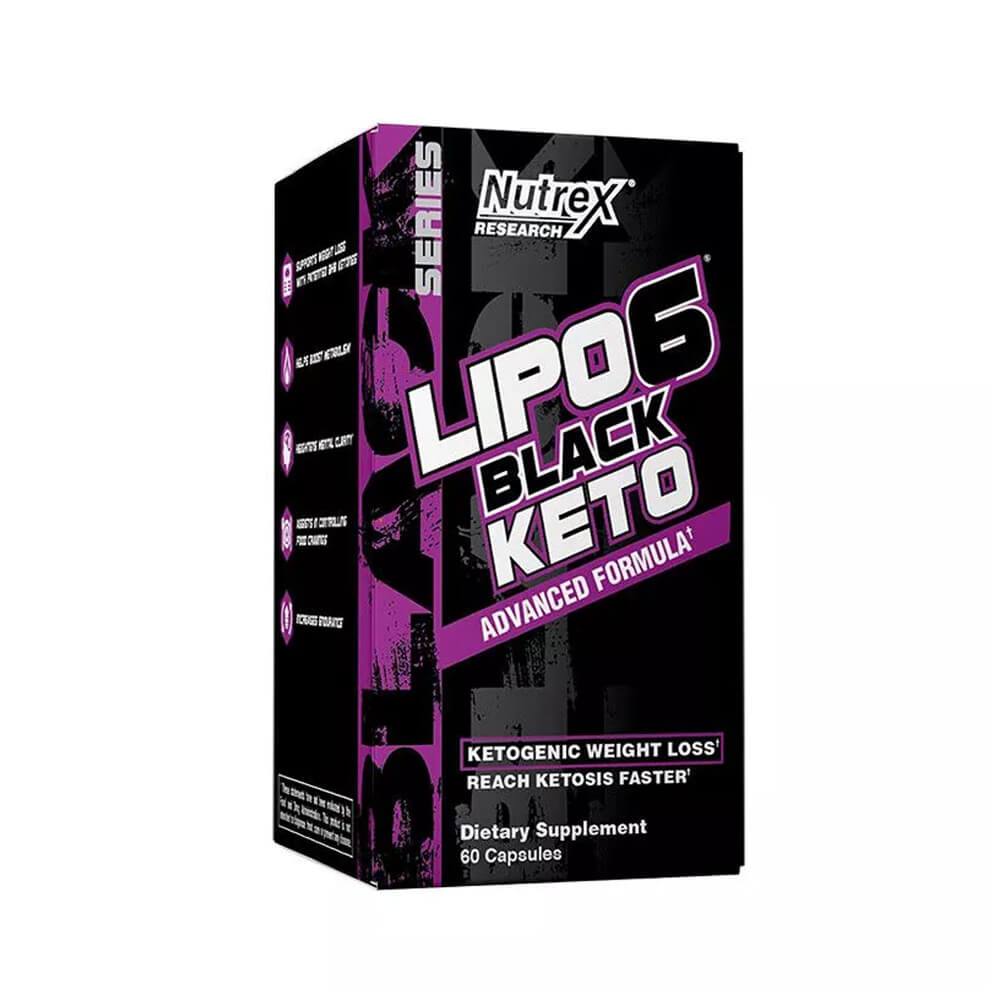 Nutrex Research Lipo-6 Black KETO, 60 caps ryhmässä Ravintolisät & Elintarvikkeet / Painonpudotusta / Rasvanpolttaja @ Tillskottsbolaget (NUTREX6452)