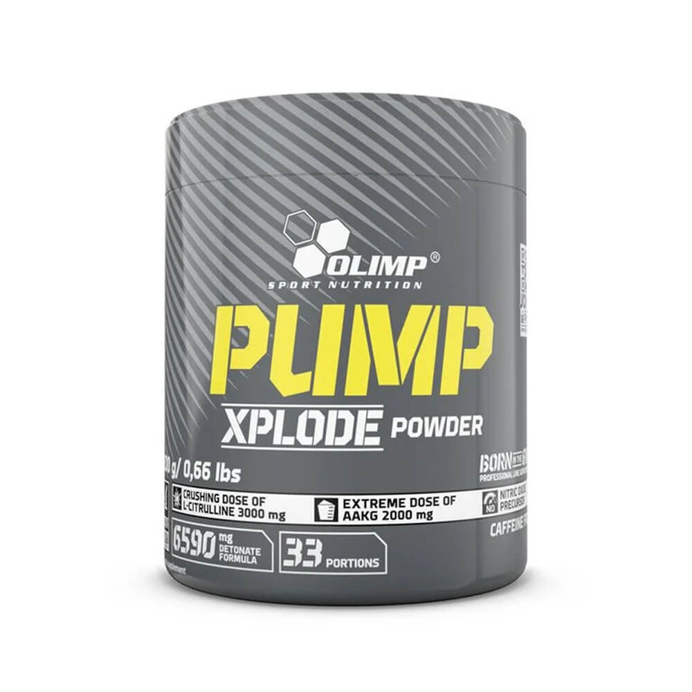 OLIMP Pump Xplode Powder, 300 g ryhmässä Ravintolisät & Elintarvikkeet / Suorituskyvyn parantajat / Stimulantiton PWO @ Tillskottsbolaget (OLIMP8954)