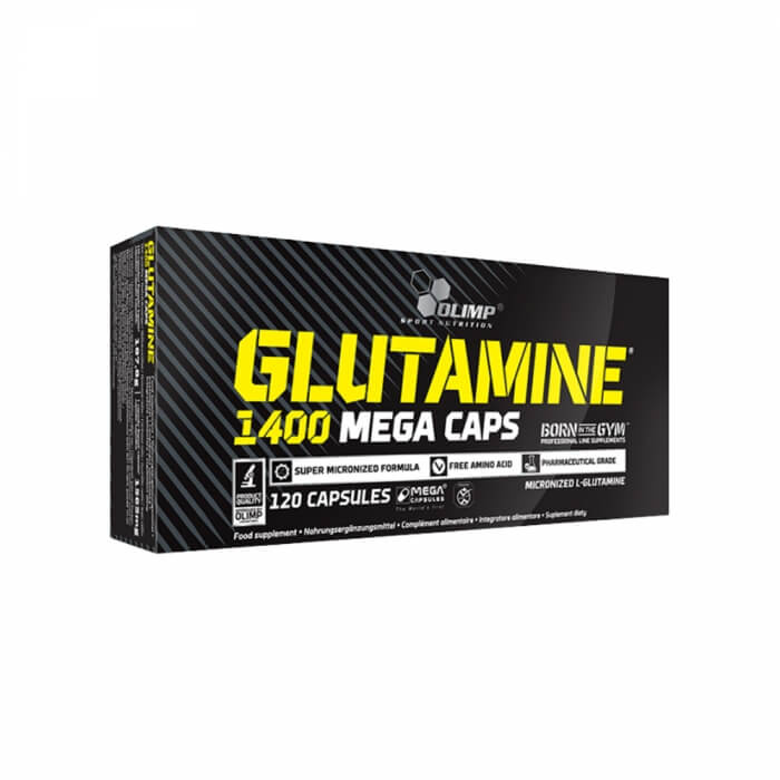 OLIMP Glutamine Mega Caps 1400, 120 caps ryhmässä Ravintolisät & Elintarvikkeet / Terveystuotteet / Immuunijärjestelmä @ Tillskottsbolaget (OLIMP954)