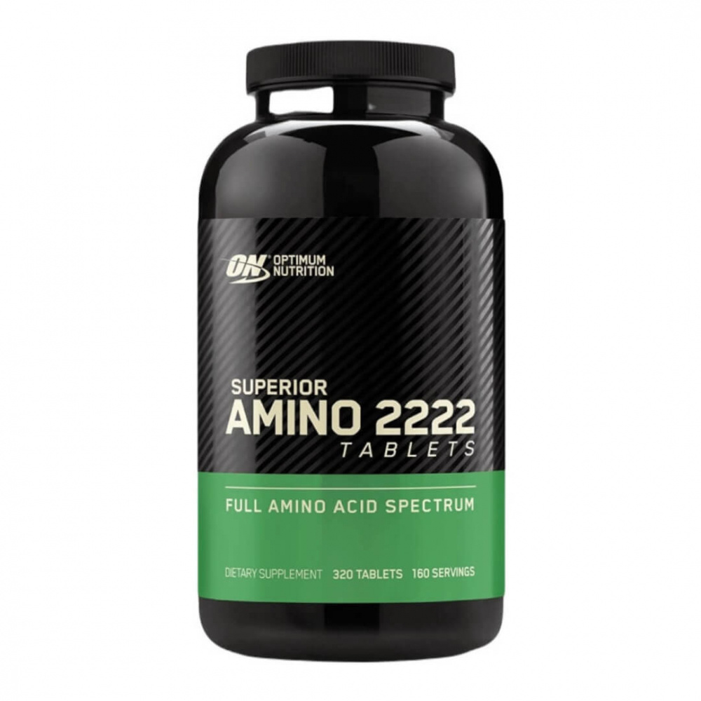 Optimum Nutrition Amino 2222, 320 tabs ryhmässä Ravintolisät & Elintarvikkeet / Aminohapot / Aminohappokompleksi @ Tillskottsbolaget (ON75684)