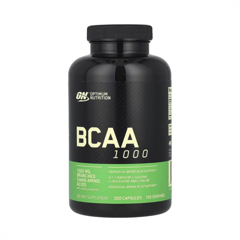 Optimum Nutrition BCAA 1000, 200 caps ryhmässä Ravintolisät & Elintarvikkeet / Aminohapot / BCAA @ Tillskottsbolaget (ON7584)