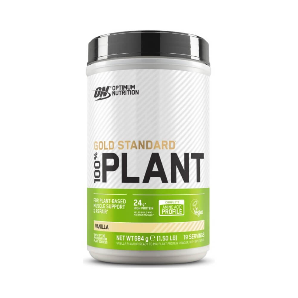 Optimum Nutrition 100% Plant Protein, 684 g ryhmässä Ravintolisät & Elintarvikkeet / Proteiinijauhe / Laktoositon Proteiini @ Tillskottsbolaget (OPTIMUM6793)