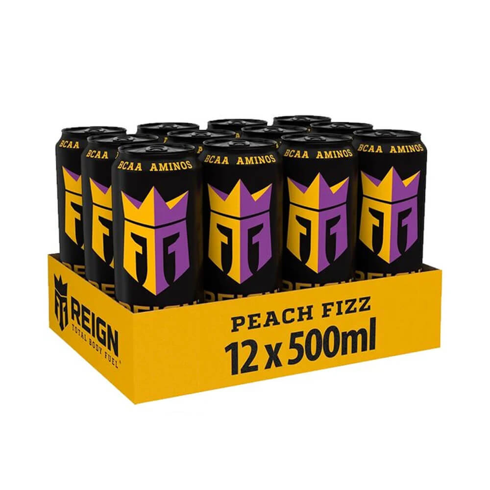 12 x Reign Energy, 500 ml (Peach Fizz) ryhmässä Juomat / Energiajuoma @ Tillskottsbolaget (REIGN768)